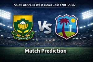 Read more about the article South Africa (SA) vs West Indies (WI) 1st T20 Match Prediction, Preview, Betting Tips, and Who will win today’s match?