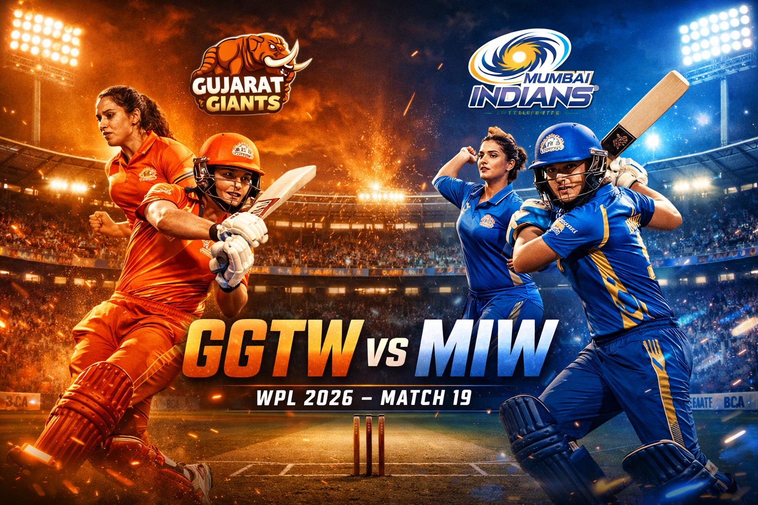 GGTW vs MIW WPL 19th Match Prediction