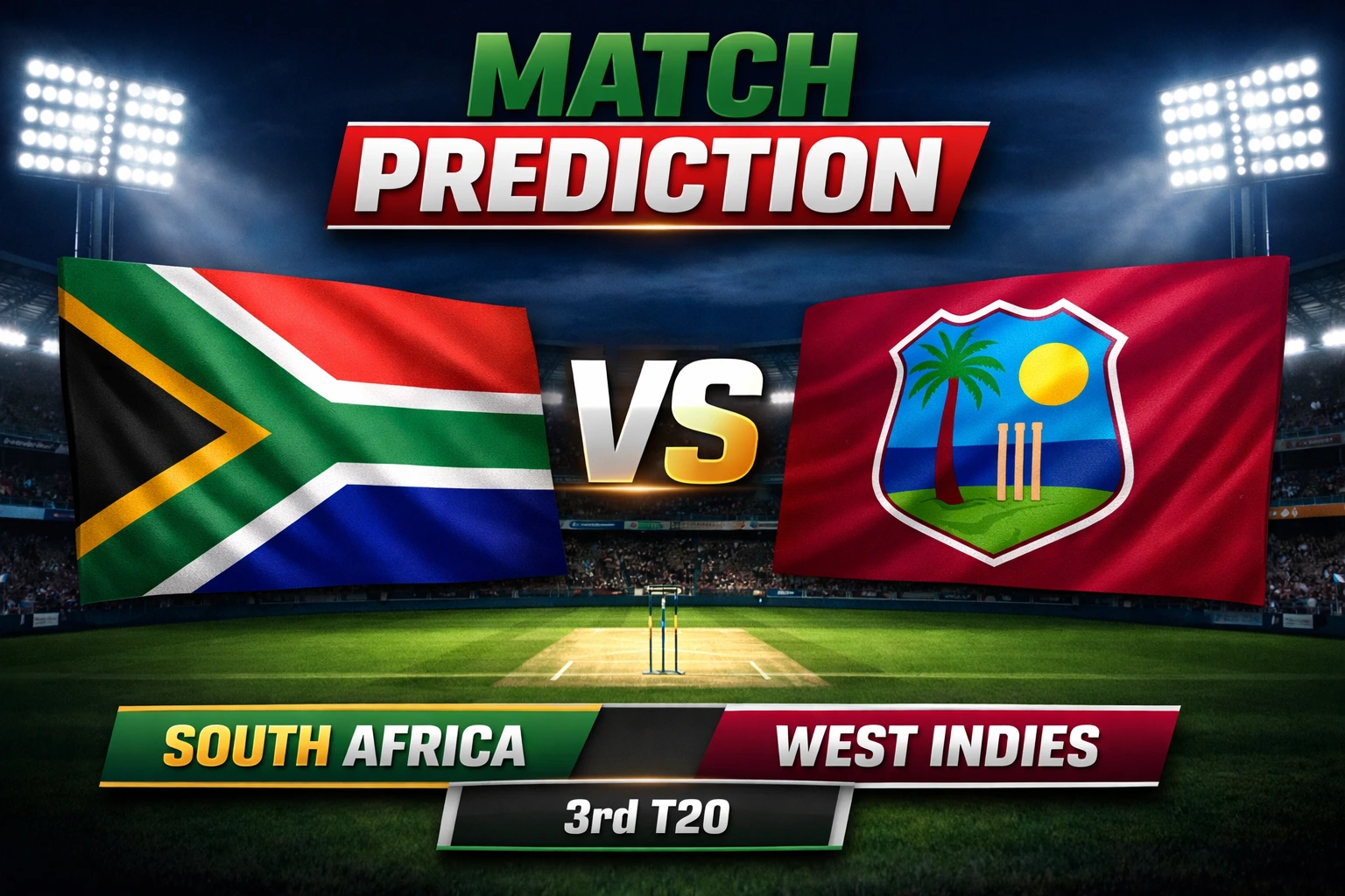 SA vs WI 3rd T20 Match Prediction