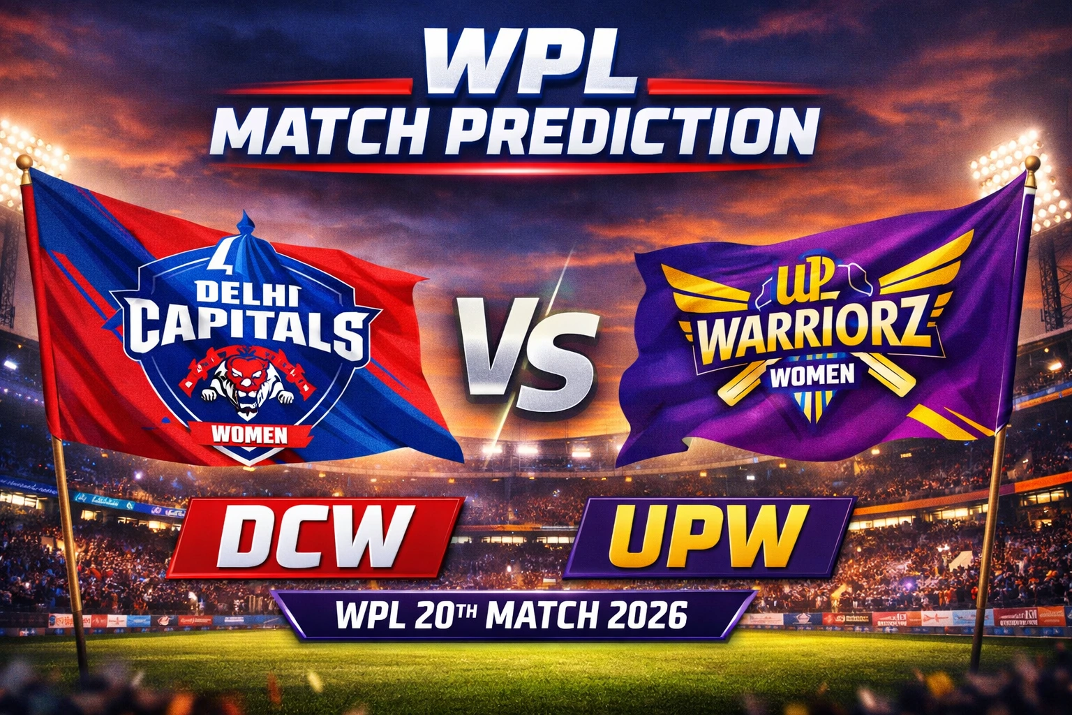 DCW vs UPW WPL 20th Match Prediction