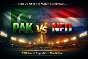 Read more about the article ICC T20 World Cup 2026: PAK vs NED 1st Match Prediction, Betting Tips, Preview and Who will win today’s match?