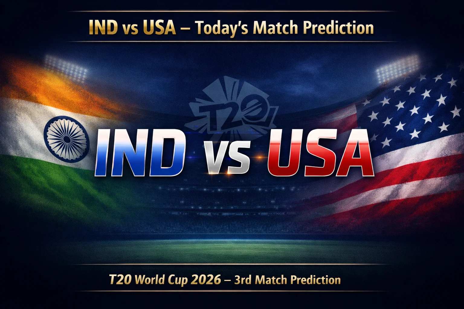 IND vs USA 3rd Match Prediction