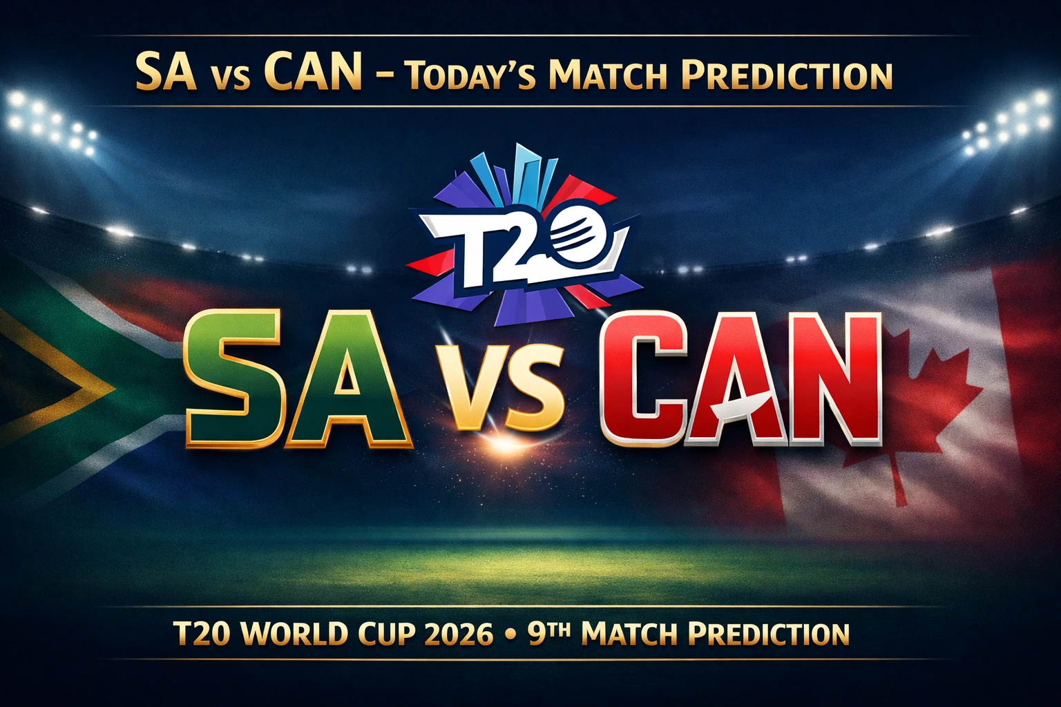 SA vs CAN 9th T20 WC Match Prediction