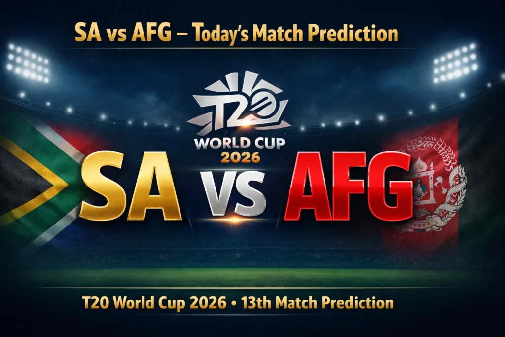 SA vs AFG 13th T20 WC Match Prediction