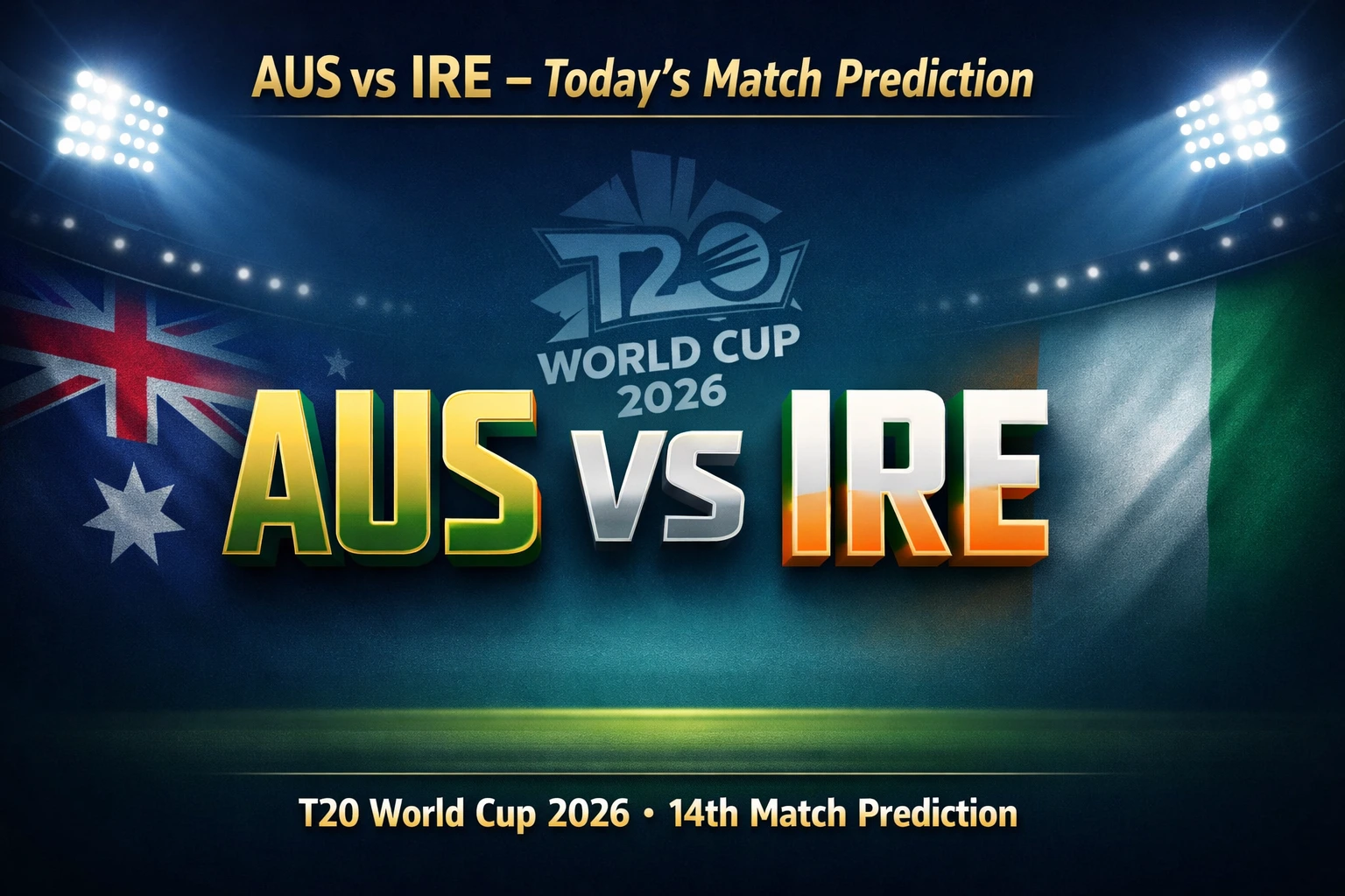 AUS vs IRE 14th T20 WC Match Prediction