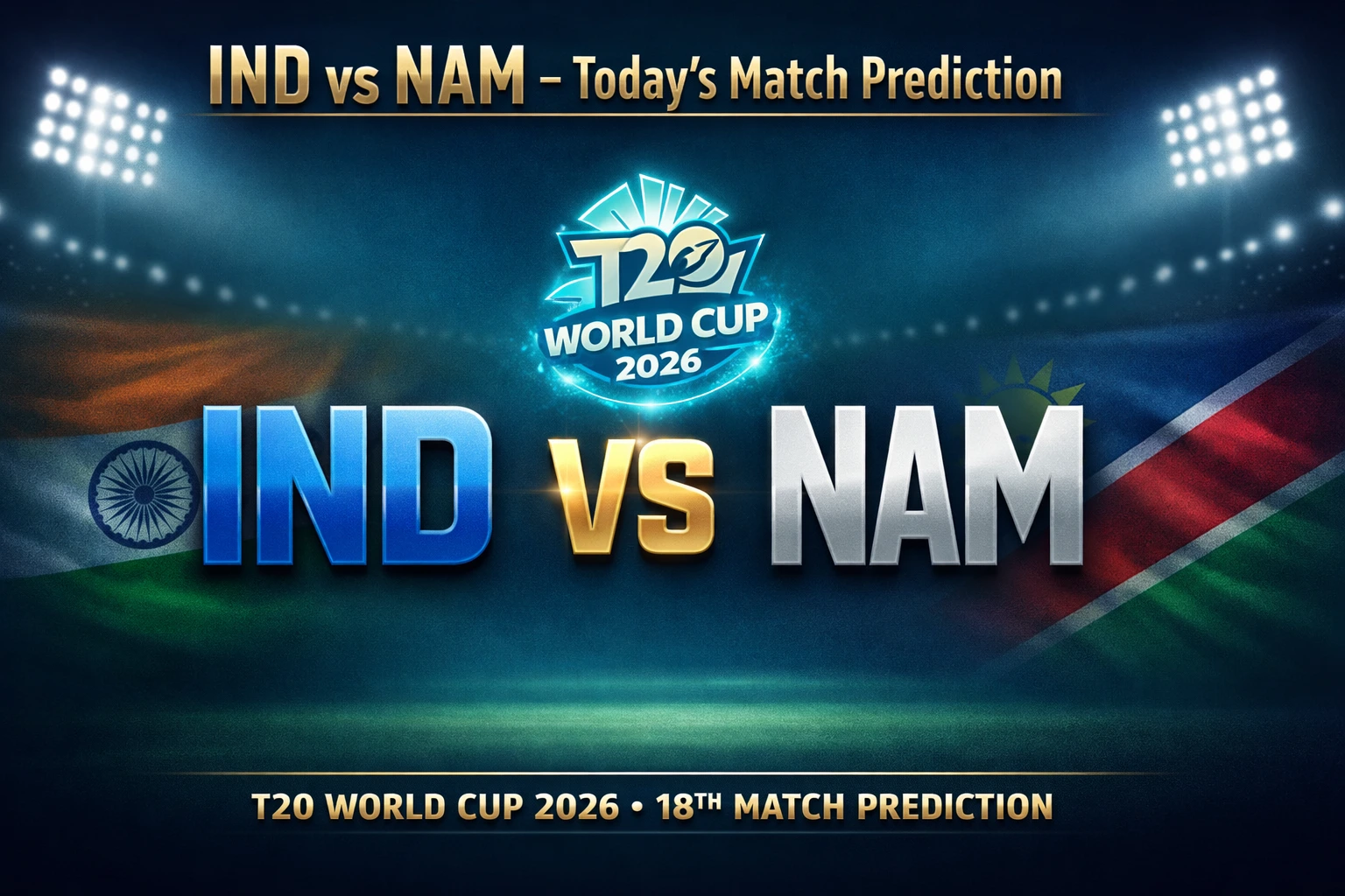 IND vs NAM 18th T20 WC Match Prediction