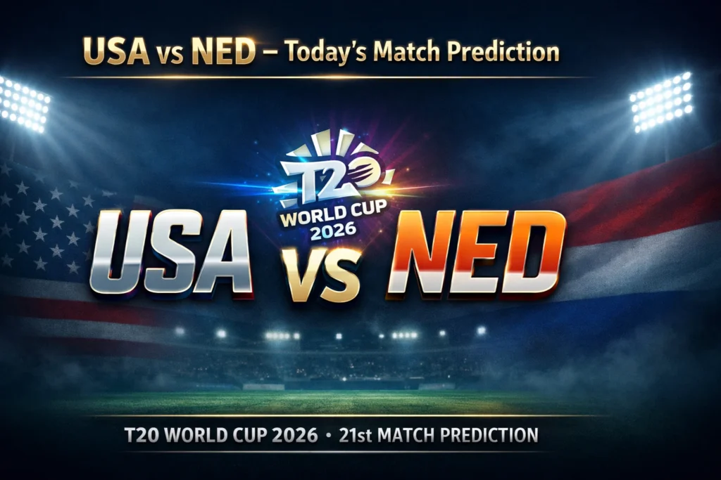USA vs NED 21st T20 WC Match Prediction