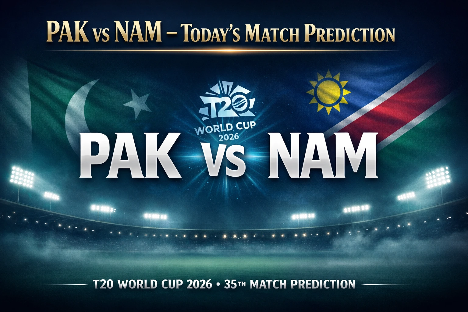 PAK vs NAM 35th T20 WC Match Prediction