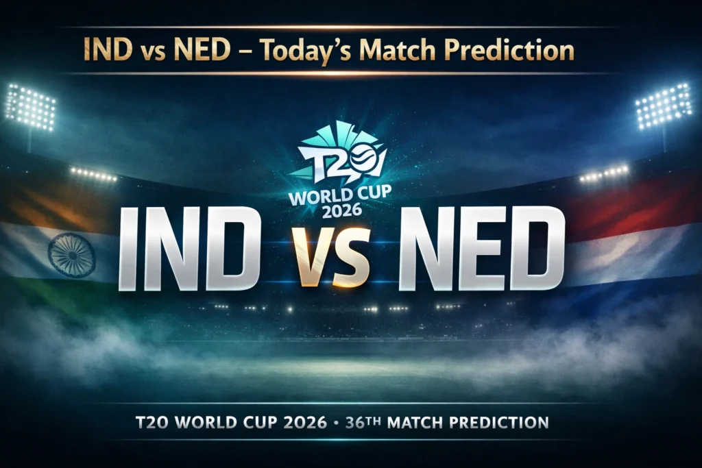 IND vs NED 36th T20 WC Match Prediction