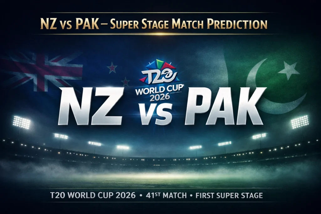 NZ vs PAK 41st T20 WC Match Prediction