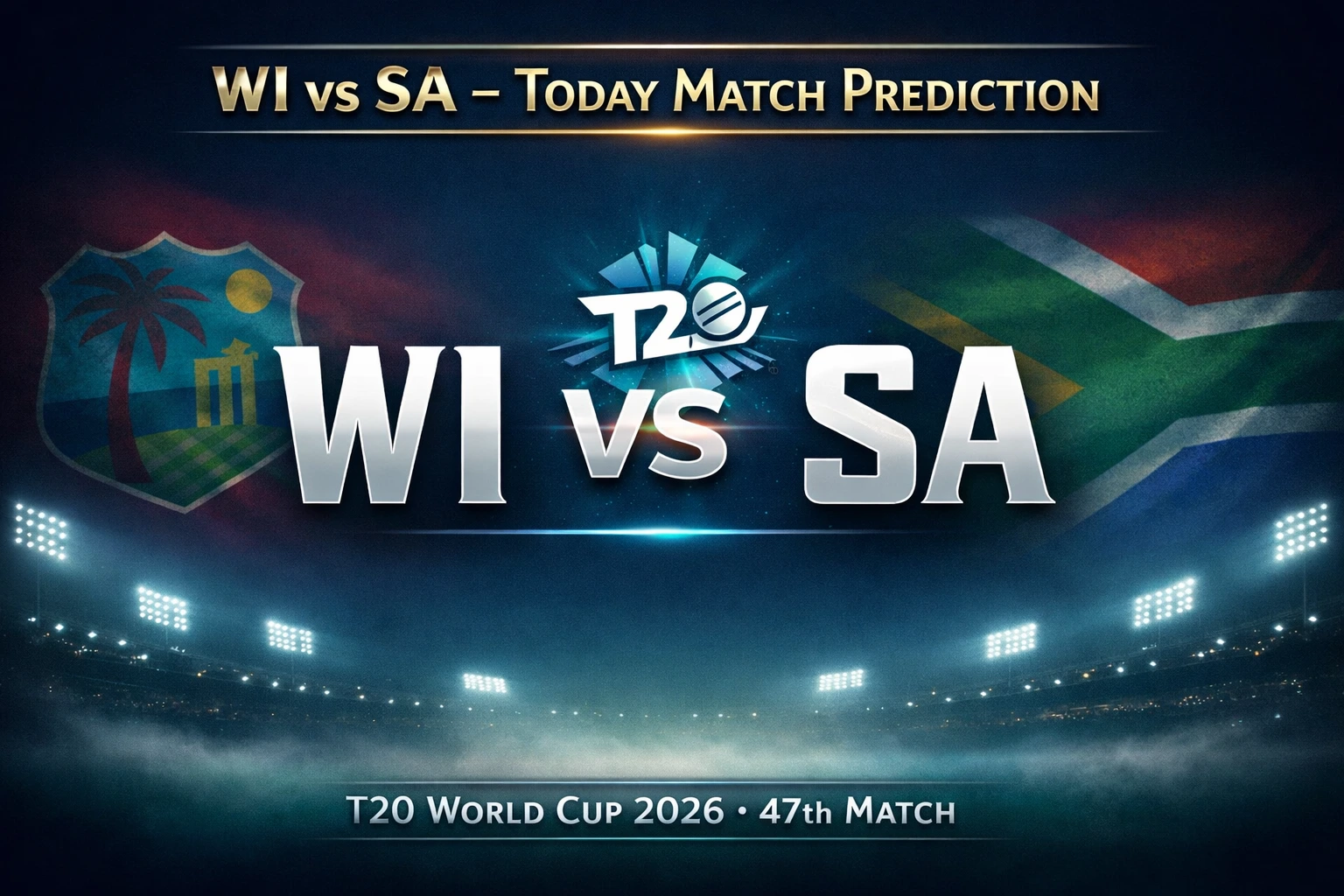Read more about the article West Indies vs South Africa 47th T20 WC Match Prediction, Betting Insights and Who will win today’s match between WI vs SA?