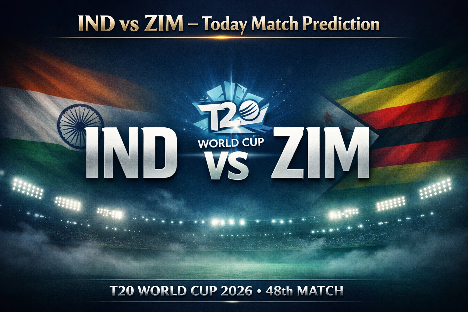 Read more about the article India vs Zimbabwe 47th T20 WC Match Prediction, Betting Insights, and Who will win today’s match between IND vs ZIM?