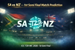 Read more about the article South Africa vs New Zealand 1st Semi Final Match Prediction, Betting Tips: ICC Men’s T20 WC 2026