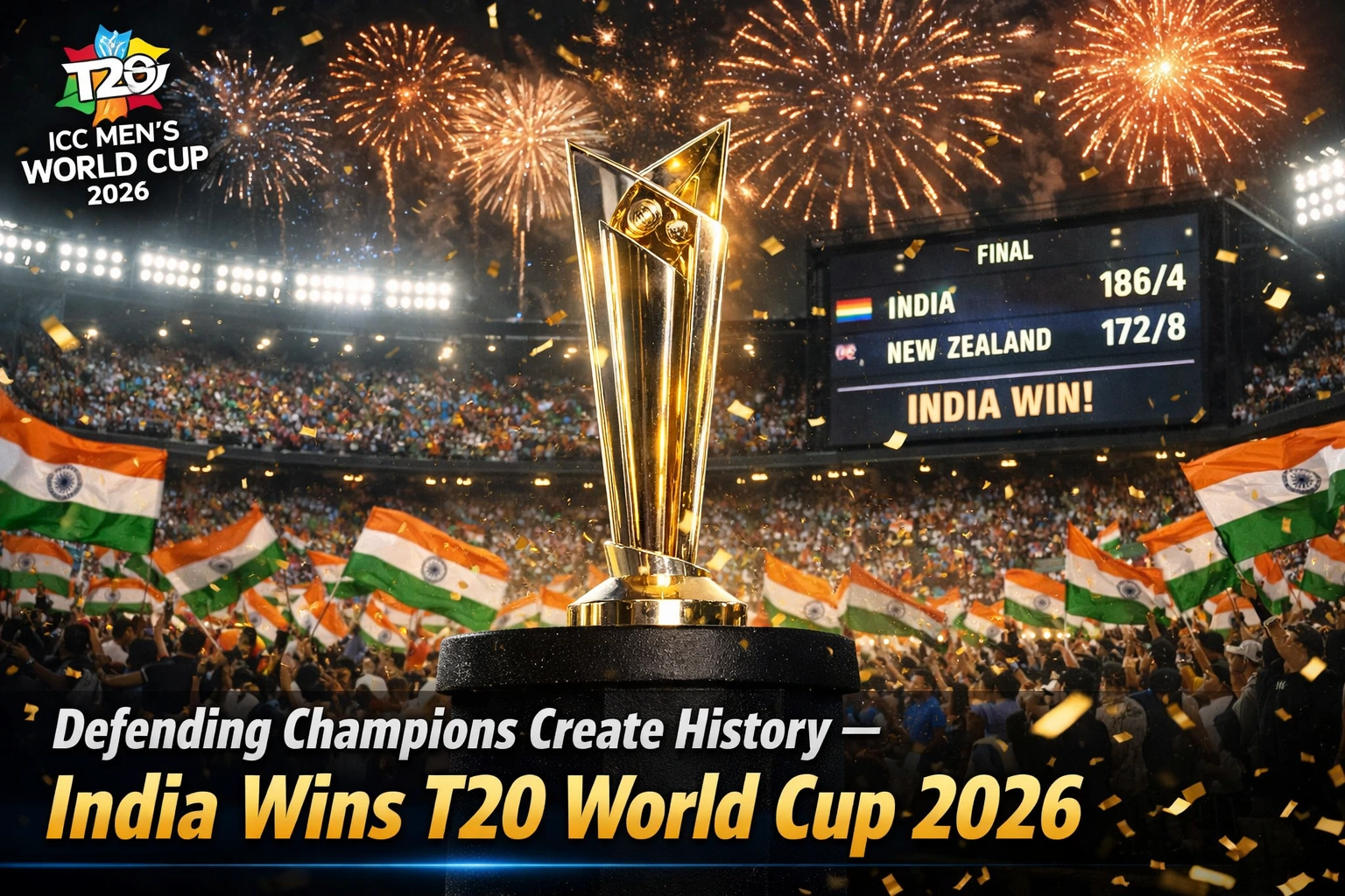 India wins T20 World Cup 2026