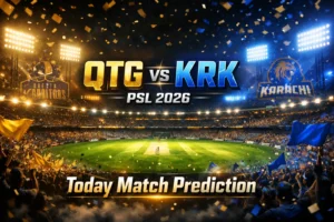 Read more about the article QTG vs KRK 2nd Match Today Prediction Betting Tips and Who Will Win PSL 2026?