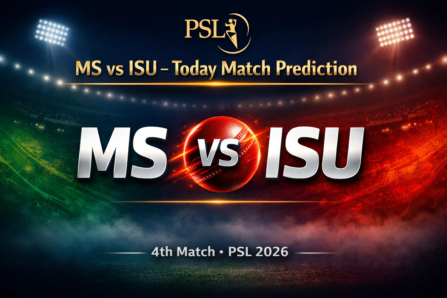 MS vs ISU today match prediction