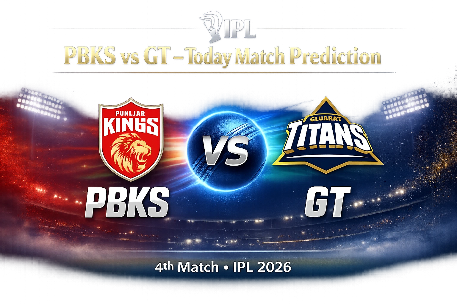 PBKS vs GT today match prediction