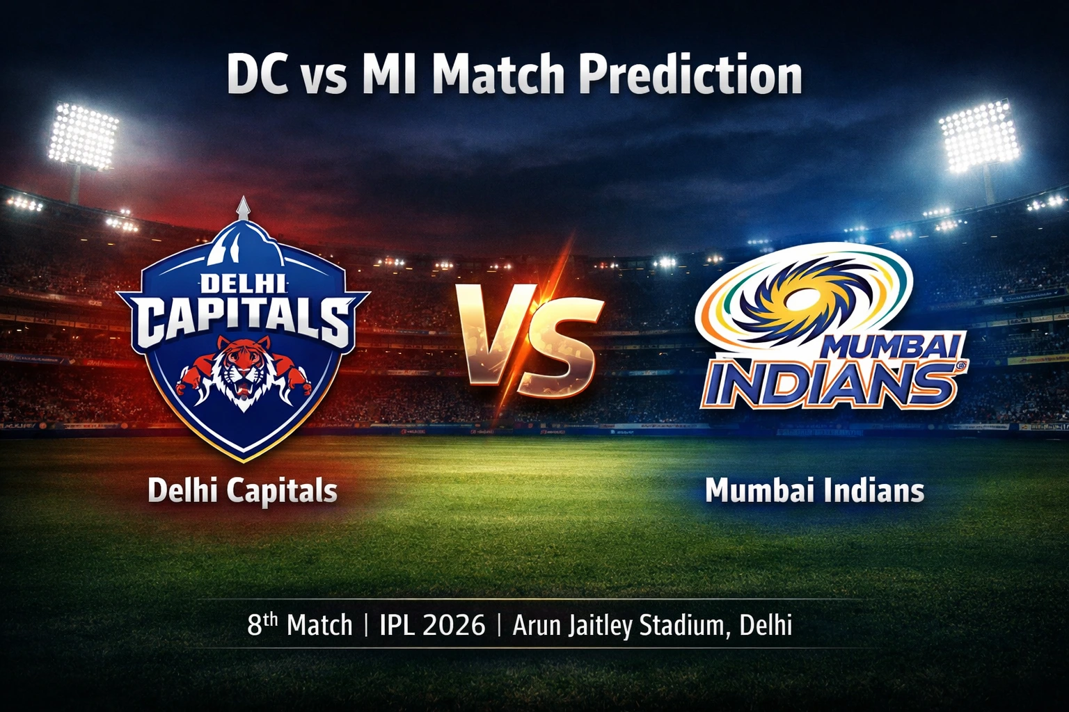 DC vs MI Today Match Prediction