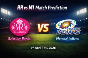 Read more about the article RR vs MI Today Match Prediction, Pitch Report, Toss and Betting Tips | Match 13 IPL 2026, 7th April 2026
