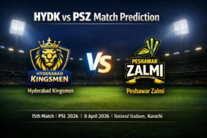 Read more about the article HYDK vs PSZ Today Match Prediction, Betting Tips and Who Will Win Today’s PSL 2026 Match 15? 8th April