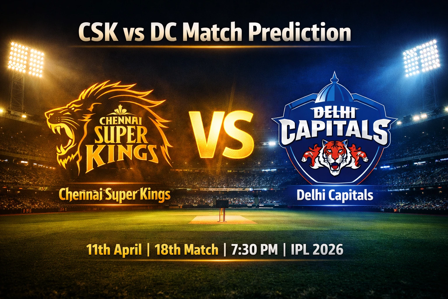 CSK vs DC Today Match Prediction
