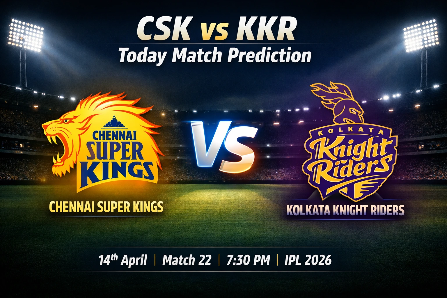 CSK vs KKR Today Match Prediction