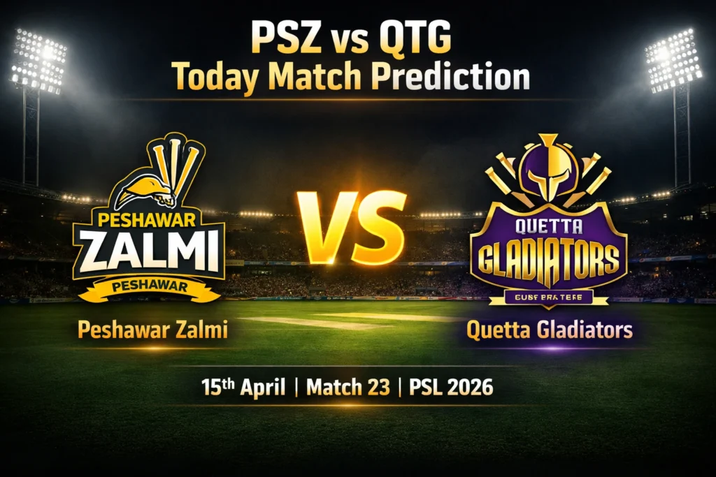 PSZ vs QTG Today Match Prediction Match 23 PSL 2026