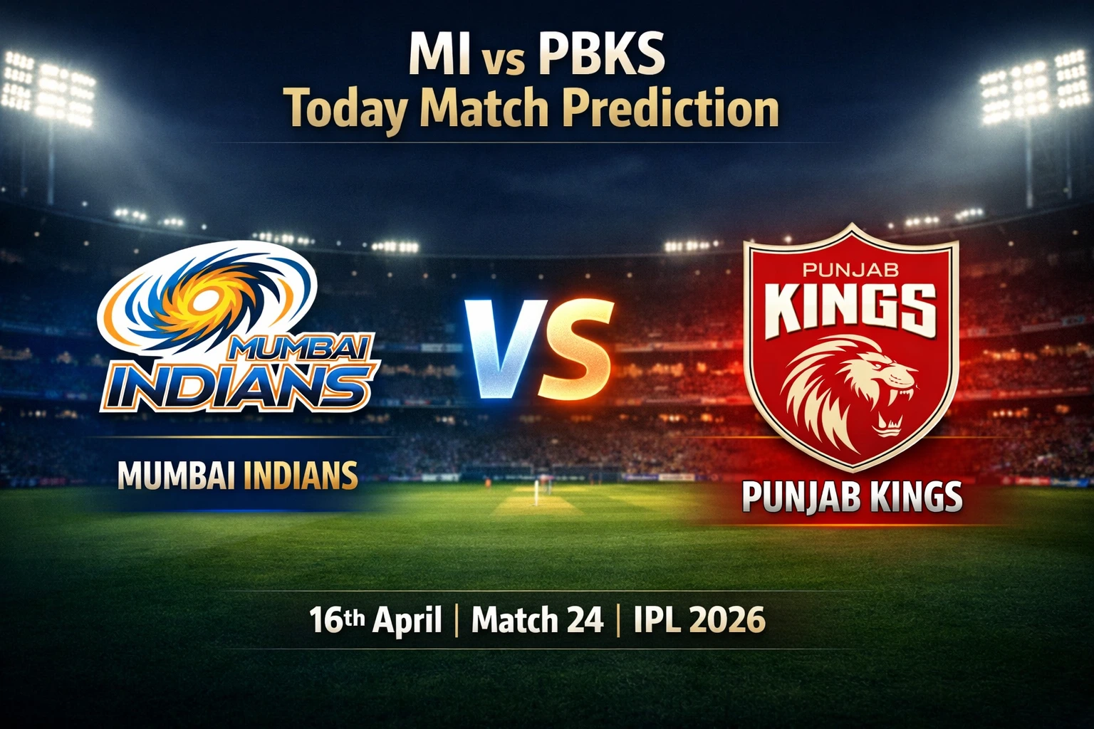 MI vs PBKS Today Match Prediction