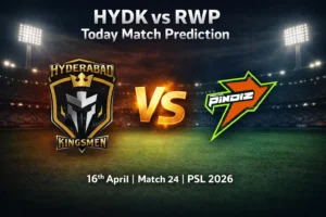 Read more about the article HYDK vs RWP Today Match Prediction, Betting Tips and Who Will Win PSL 2026 Match 24?