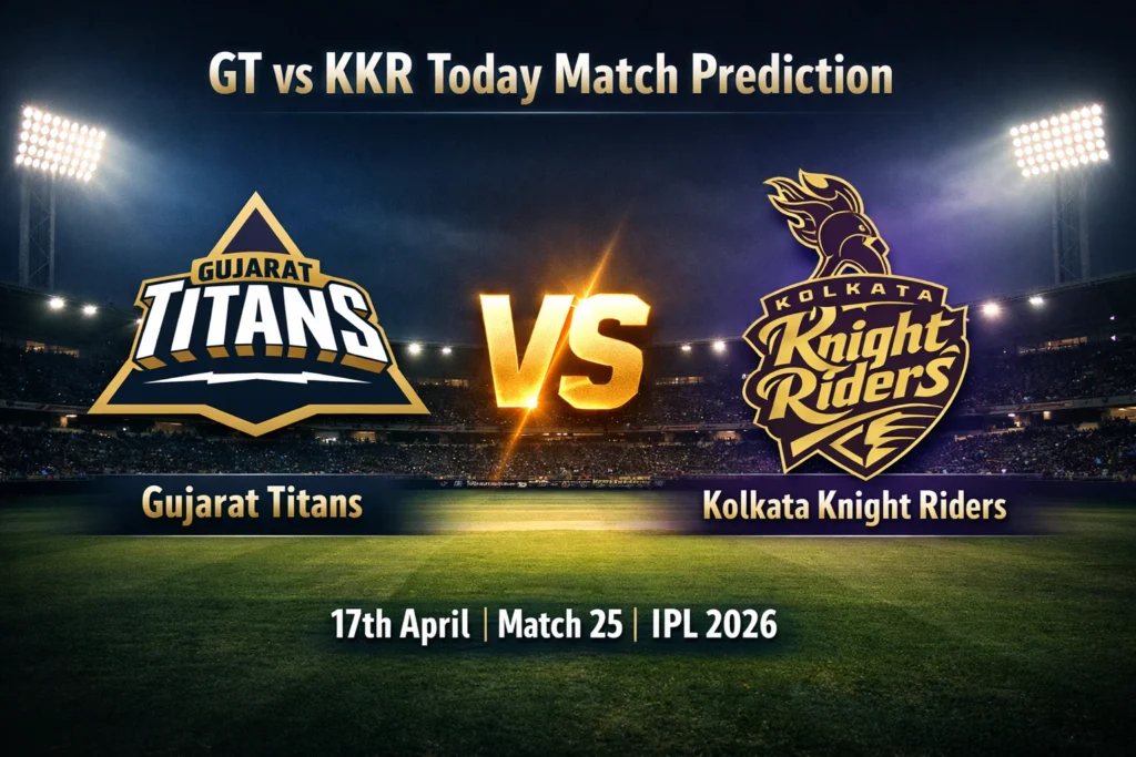 GT vs KKR Today Match Prediction