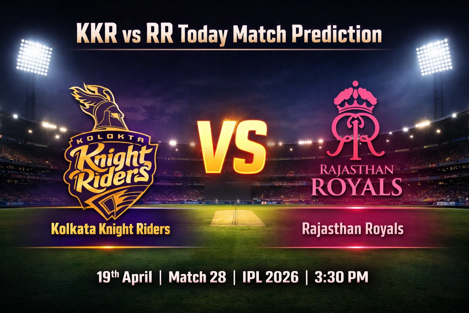 KKR vs RR Today Match Prediction