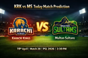 Read more about the article KRK vs MS Today Match Prediction, Betting Tips & Who Will Win Match 28, PSL 2026?