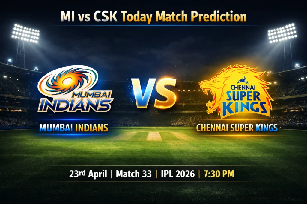 MI vs CSK Today Match Prediction