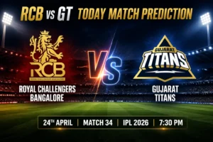 Read more about the article RCB vs GT Today Match Prediction, Betting Tips, Match 34, IPL 2026 | April 24