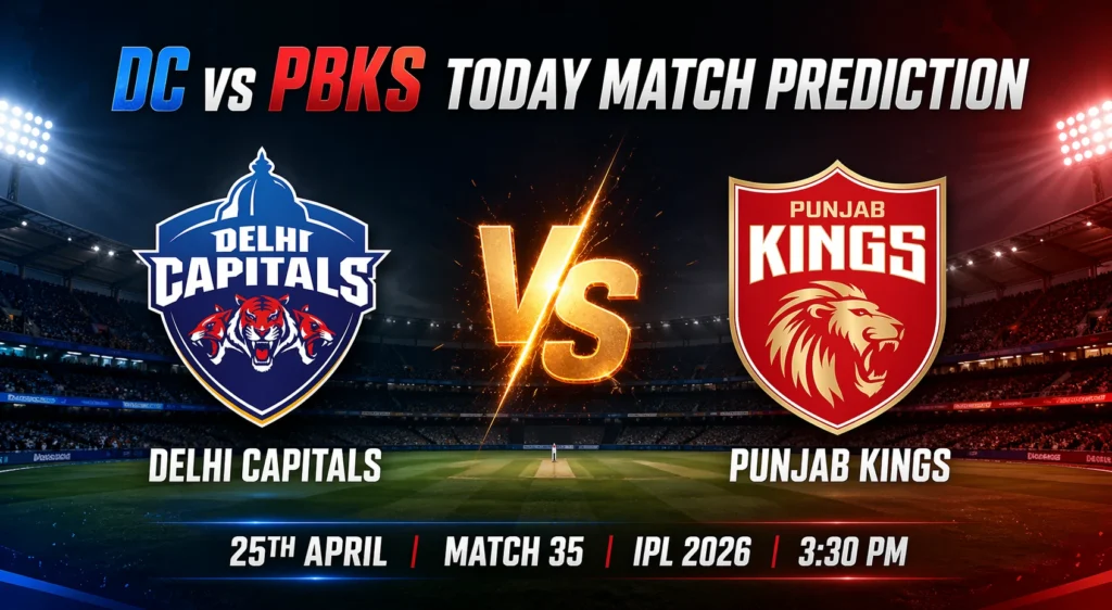 DC vs PBKS Today Match Prediction