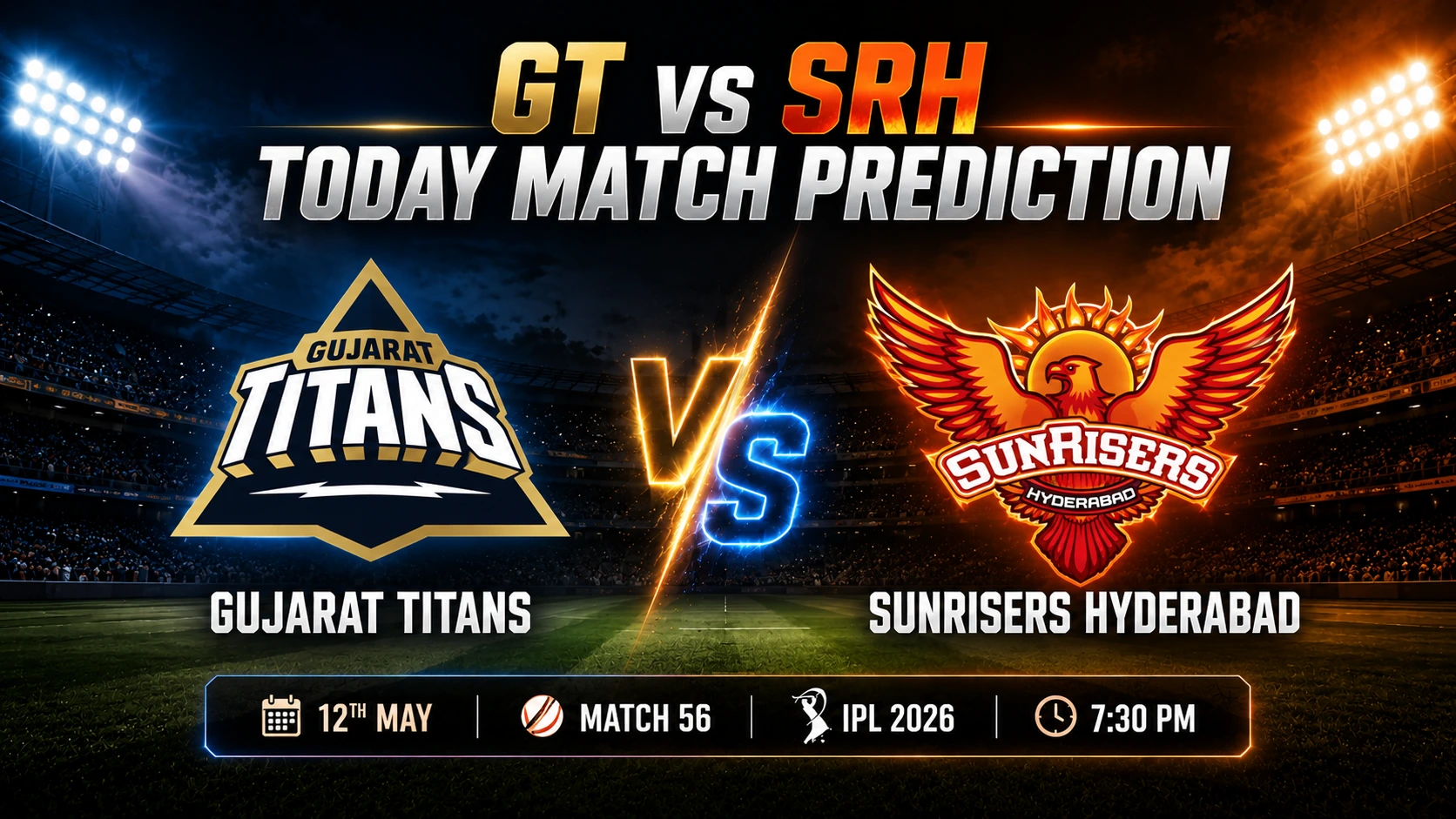 GT vs SRH Match Prediction