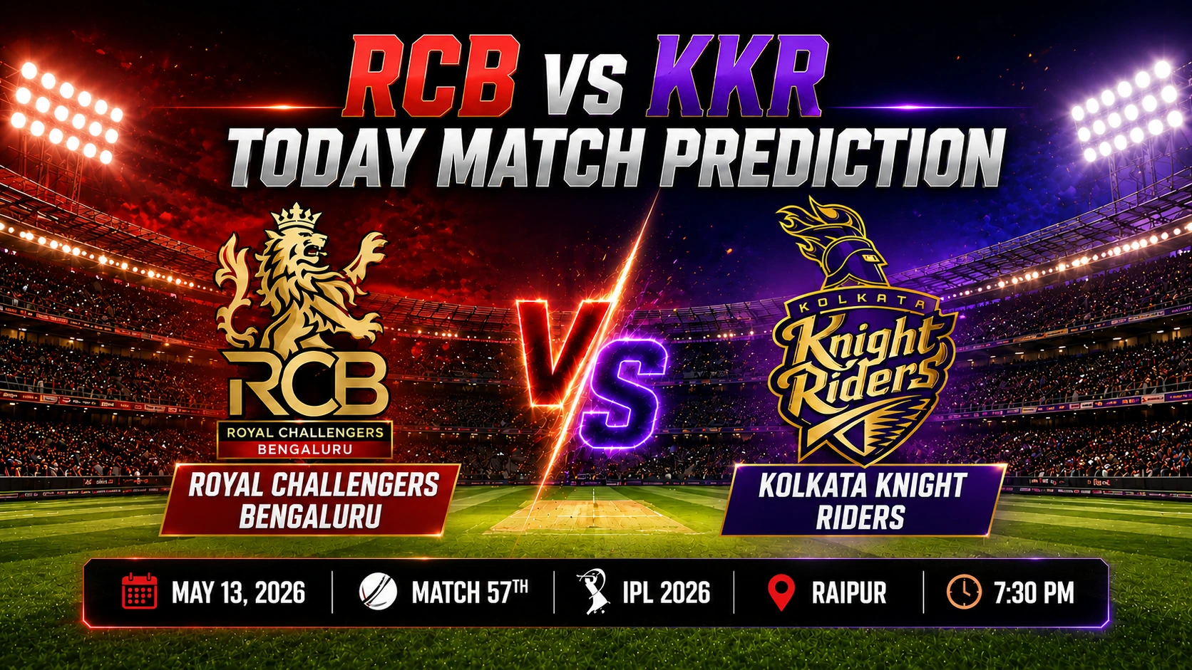 RCB vs KKR Match Prediction