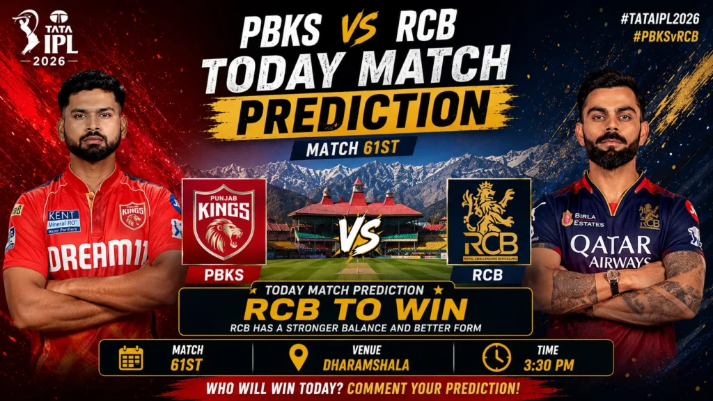 PBKS vs RCB Today Match Prediction