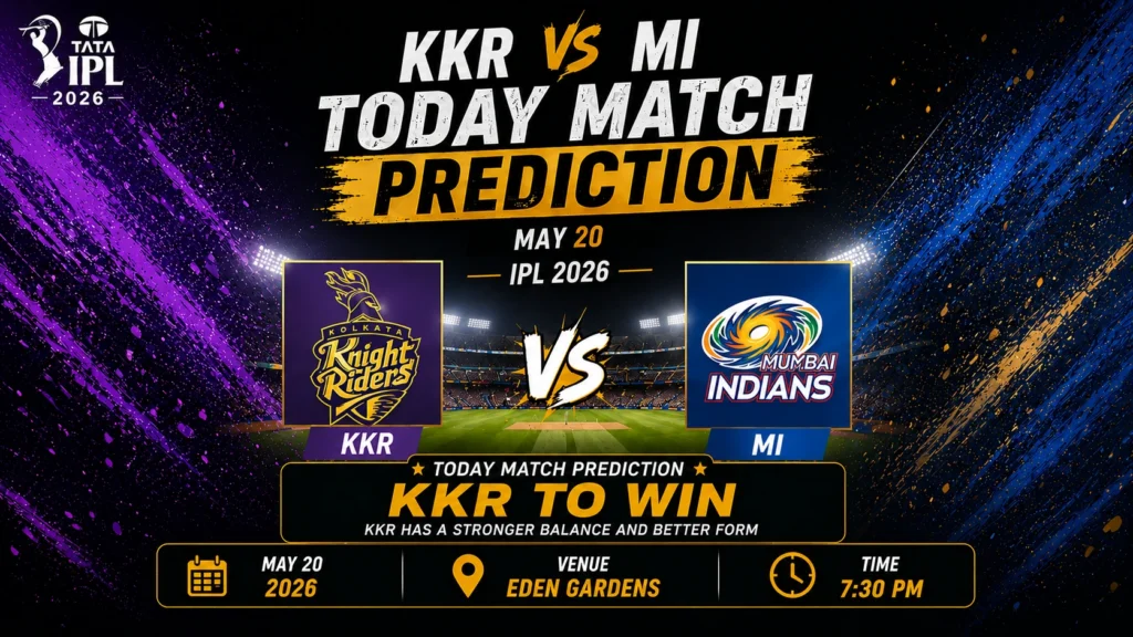 KKR vs MI Today Match Prediction