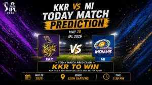 Read more about the article KKR vs MI Today Match Prediction, Betting Tips and Who Will Win Match 65 IPL 2026?