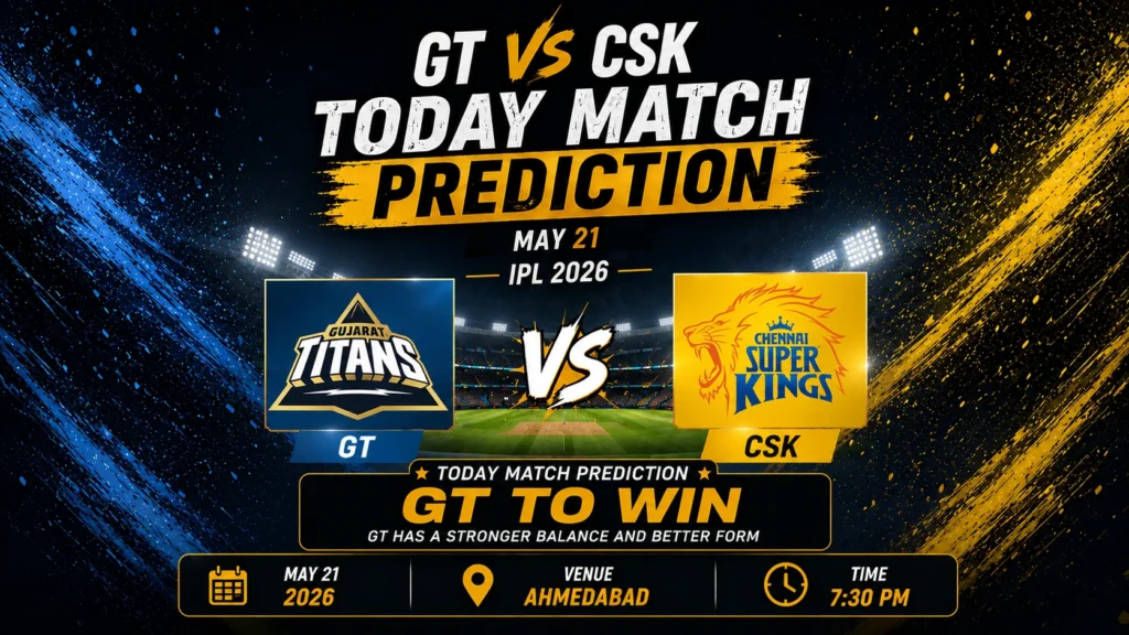 GT vs CSK Today Match Prediction