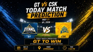 Read more about the article GT vs CSK Today Match 66th Prediction, Betting Tips & Who Will Win Today?