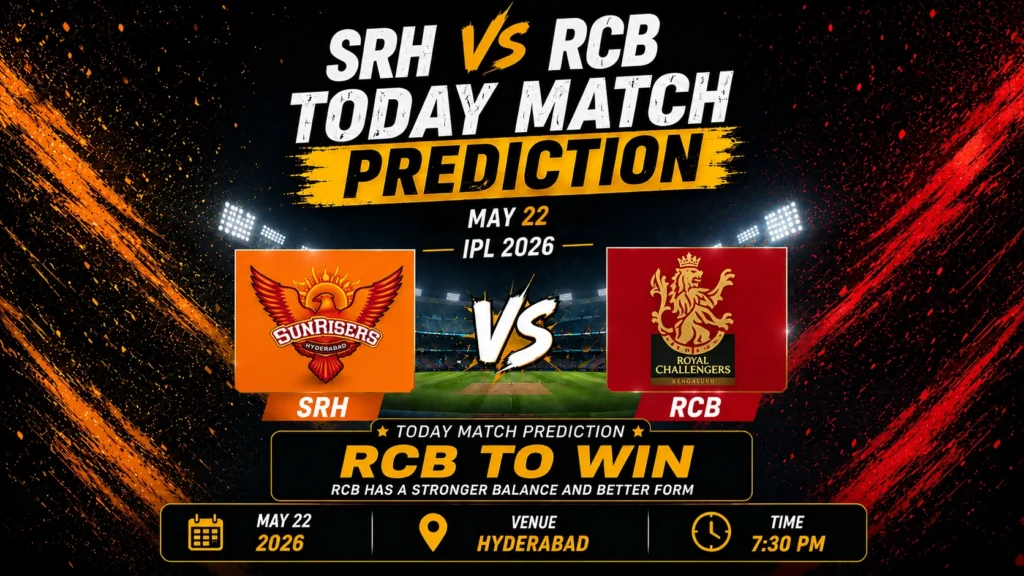 SRH vs RCB Today Match Prediction