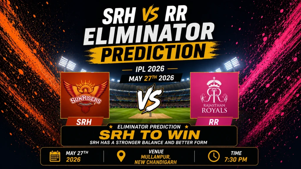 SRH vs RR Eliminator Prediction