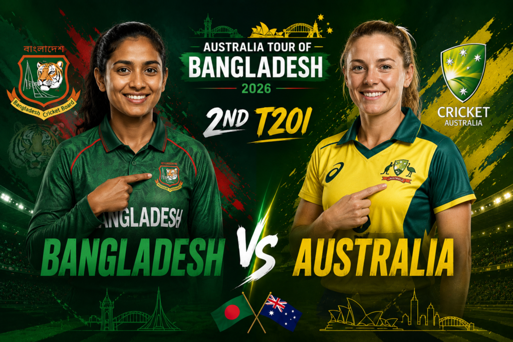 Bangladesh vs Australia, 2nd T20I, Australia tour of Bangladesh, 2026