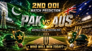Read more about the article Pakistan vs Australia, 2nd ODI Match Prediction: Australia Tour of Pakistan 2026 – Who Will Win Today’s ODI Match?