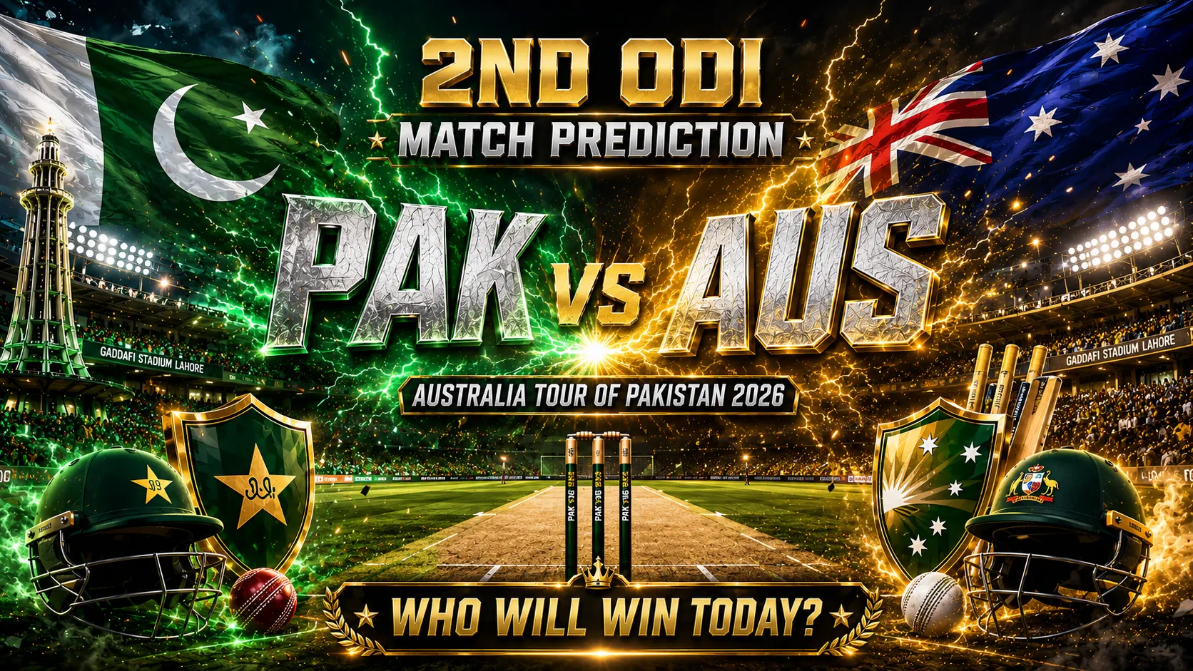 Pakistan vs Australia, 2nd ODI Match Prediction: Australia Tour of Pakistan 2026 – Who Will Win Today’s ODI Match?