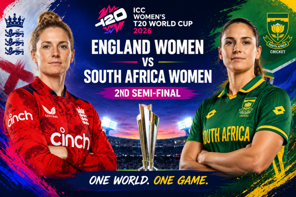 England Women vs South Africa Women, 2nd Semi-Final, ICC Women's T20 World Cup 2026